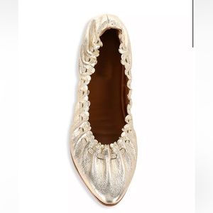 See by Chloè Ballet Flats Metallic Leather